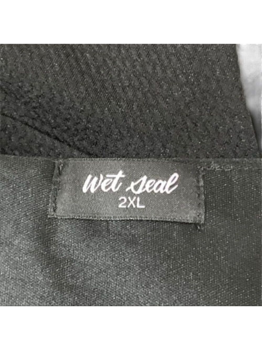 Wet Seal Black Flutter Sleeve Dress 2XL - Picture 8 of 8